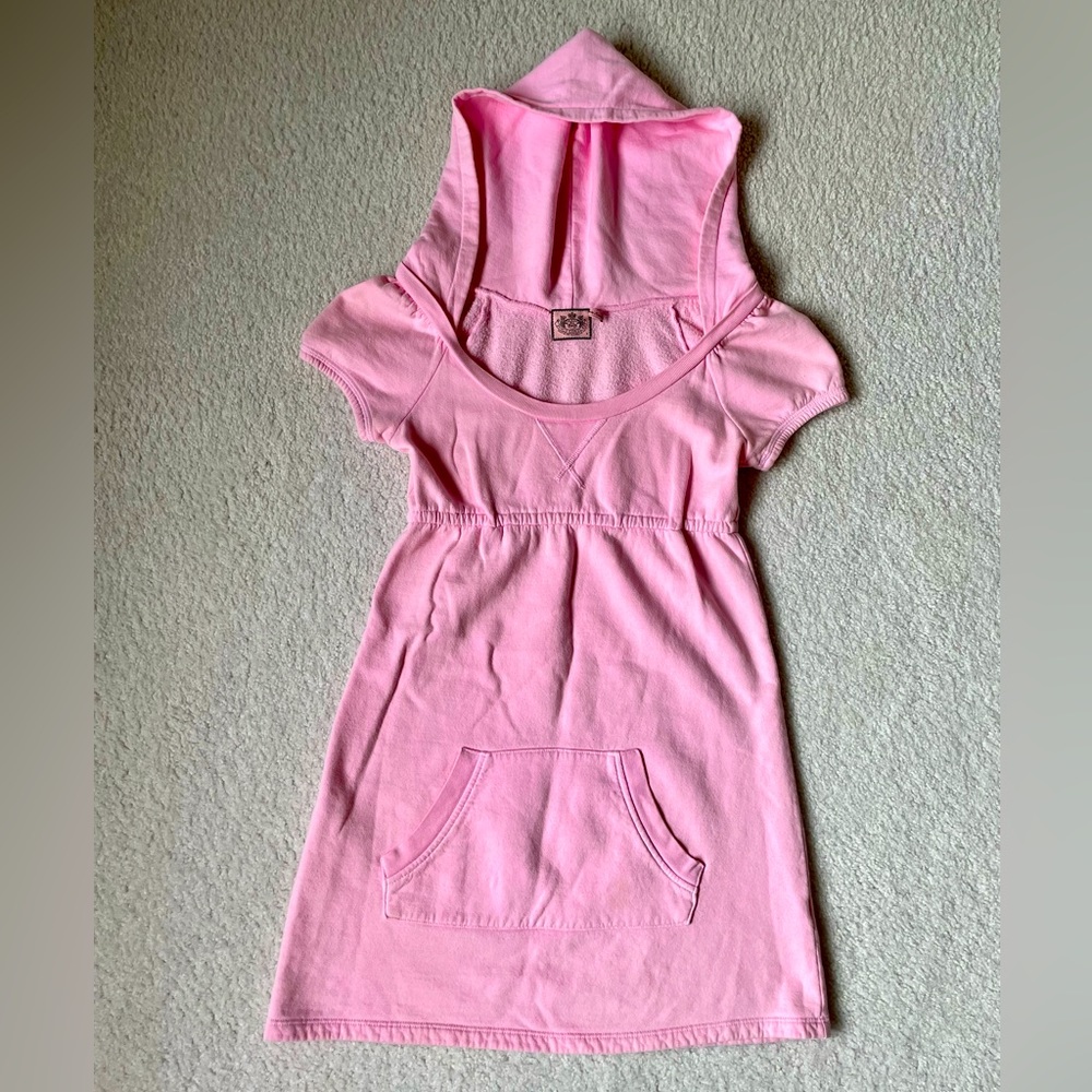 Juicy Couture Pink Hooded Mini Dress